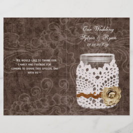 Rustic Lace Invadiu Casamento Mason Jar