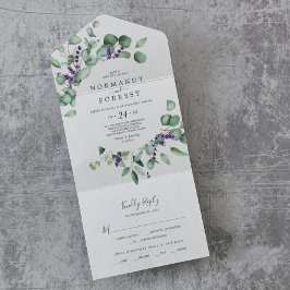 Rustic Lavender and Eucalyptus Wedding