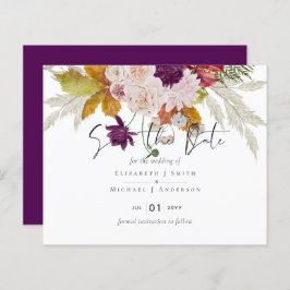 Rustic Maroon Ginger Blush Casamento Salve as Data