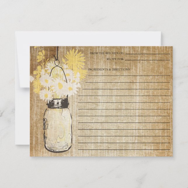 Rustic Mason Jar e Flores Selvagens | Receitas (Frente)