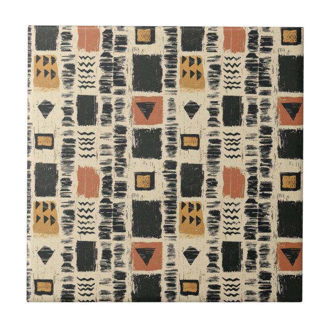Rustic Mudcloth Geometric Pattern (3) (Frente)