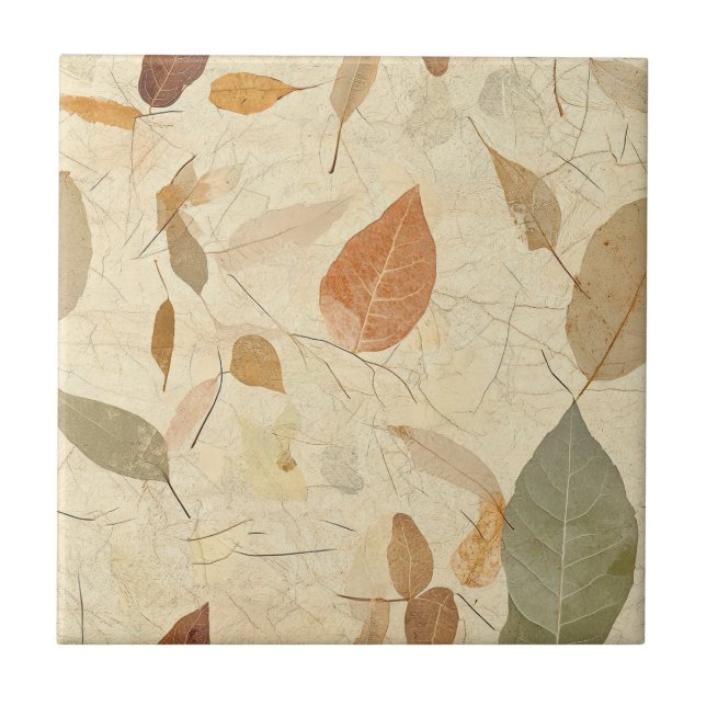 Rustic Nature-Inspired Leaf - Botanical Art (3) (Frente)