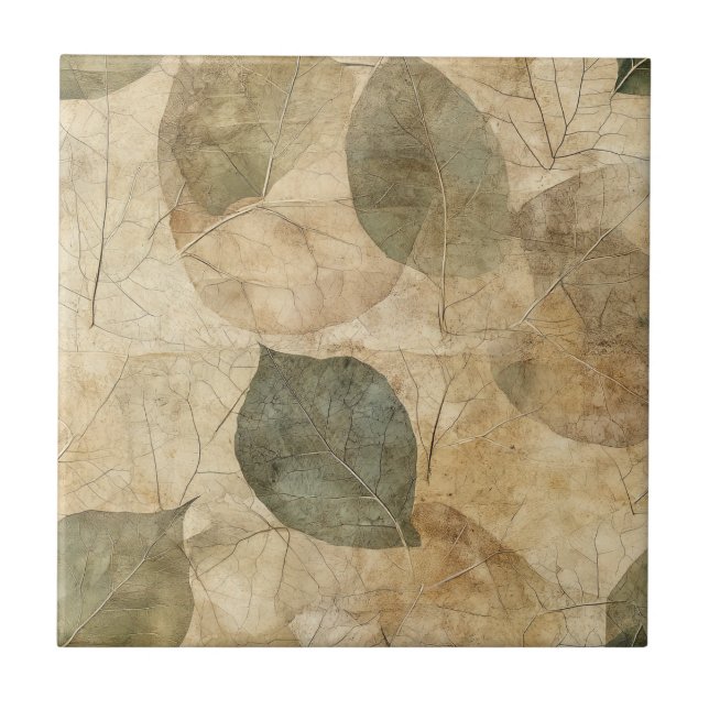 Rustic Nature-Inspired Leaf - Botanical Art (6) (Frente)