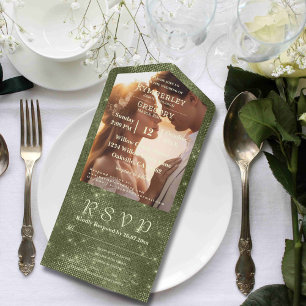 Rustic Olive Sage Faux Burlap Twinkle Stars Foto