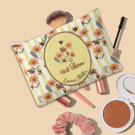 Rustic Orange Blossoms Yellow Stripes Nome Persona