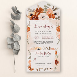 Rustic Orange Boho | Casamento com Blush Watercolo