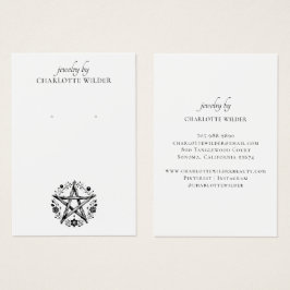 Rustic Pagan Wiccan Pentacle Jewelry Earring