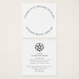 Rustic Pagan Wiccan Pentacle Jewelry Earring