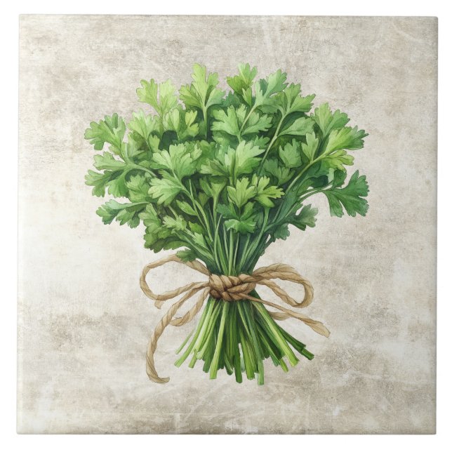 Rustic Parsley Faux Ceramic Tile (Frente)
