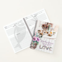 Rustic Purple Flowers Recebe Livro da Avó