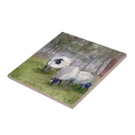 Rustic Sheep Watercolor