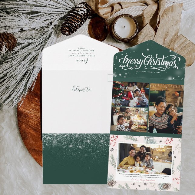 Rustic Snowy Winter | Colagem de Fotos de Natal (Criador carregado)
