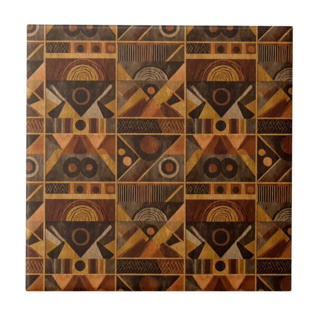 Rustic Southwestern Stripe Pattern (4) (Frente)