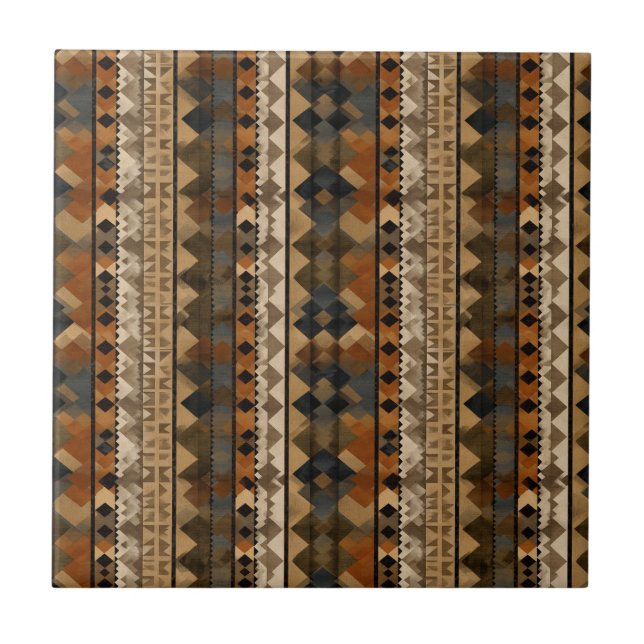 Rustic Southwestern Stripe Pattern (6) (Frente)