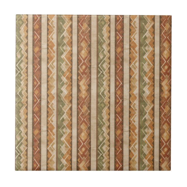 Rustic Southwestern Stripe Pattern (7) (Frente)