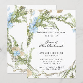 Rustic Summer Fern Bridesmaids Luncheon Invites