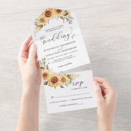 Rustic Sunflower Floral Boho Detalhes do Casamento