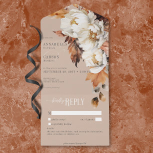Rustic Tan & Cream Fall Floral & Sai Sem Janto