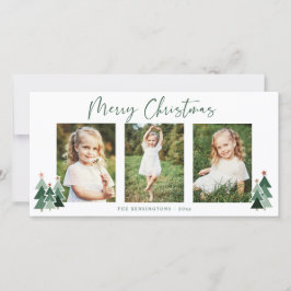 Rustic Trees Modern Christmas Holiday 3 Photo