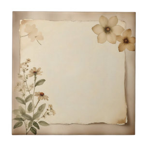 Rustic Vintage Herbarium Floral