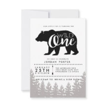 Rustic Wild One | Convite de Festa de aniversário