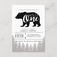 Rustic Wild One | Convite de Festa de aniversário
