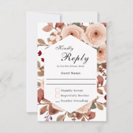 Rustic Wildflower Wedding RSVP