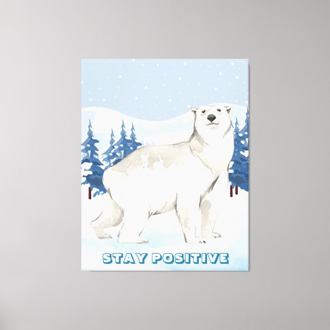 Rustic Wildlife Home Decor Stretched Canvas Print (Frente)