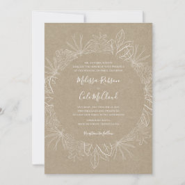Rustic Winter | Convite Kraft Wedding