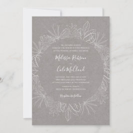 Rustic Winter | Convite Para Casas De Cinzas