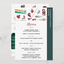 Rustic Winter Mountain | Menu Casamento de Campos