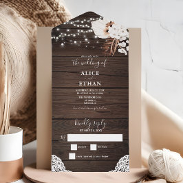 Rustic Wood Summer Boho - Script de Flores Tropica