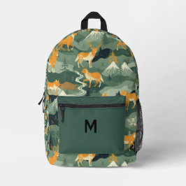 Rustic Woodland Animals Mountain Forest Backpack -