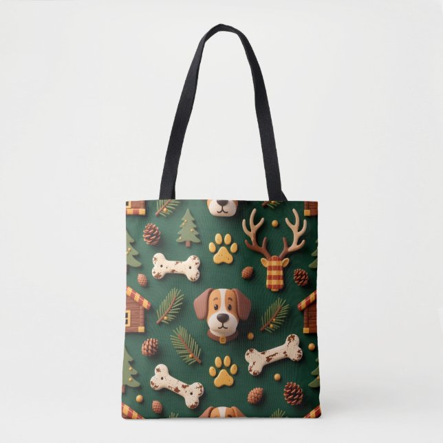 Rustic Woodland Tote Bag – Lodge‑Inspired Pet (Frente)