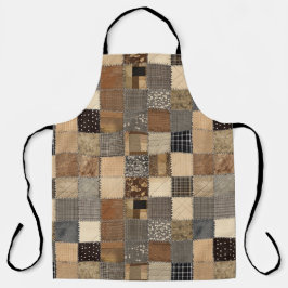 Rústica Patchwork All-Over Impressão Apron
