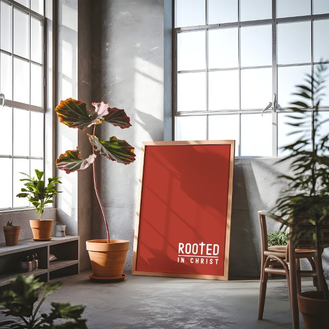 Rústica Raízes Cristã, citação Poster (Criador carregado)