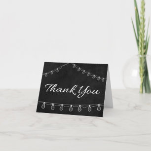 Rustico Agradecimento Quadro Negro e Branco