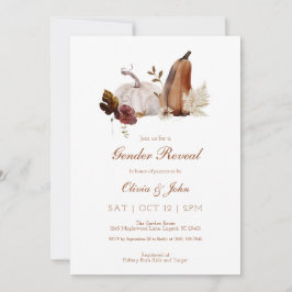 Rústico Gênero da Abóbora Convite à Apresentação d