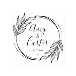 Rústico Jardim Guarde o logotipo da data Carimbo