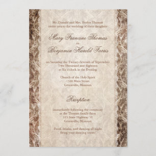 Rústico País Antler + Convites De Casamento De L