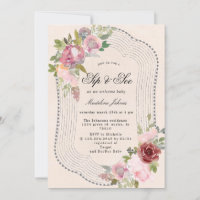 rústico pinto-burgomo-floral e ver convite