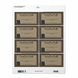 Rústico Primitive Candle Verificado País Etiqueta