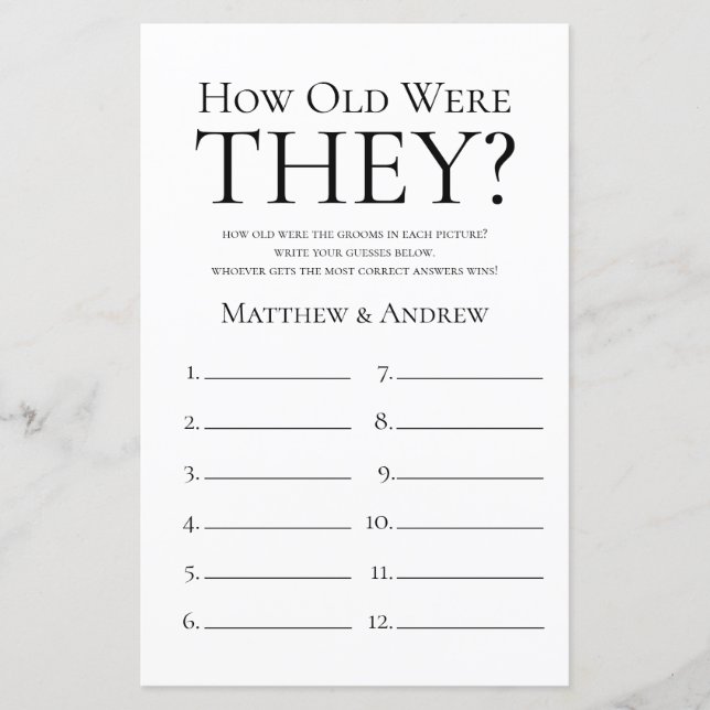 Rústico Quantos Anos Tinham Eles LGBTQ+ (Frente)