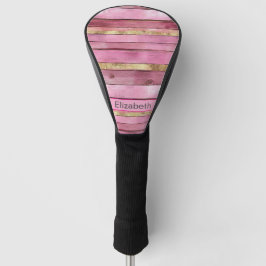 Rústico Rosa e Dourado Falso Madeira Personalizado