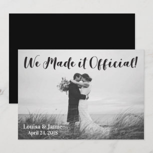 Rústico simples nós fizemos-lhe o anúncio ofici