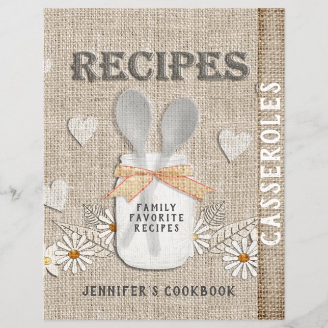 Rústico Vintage Campo Personalizado  (Frente)