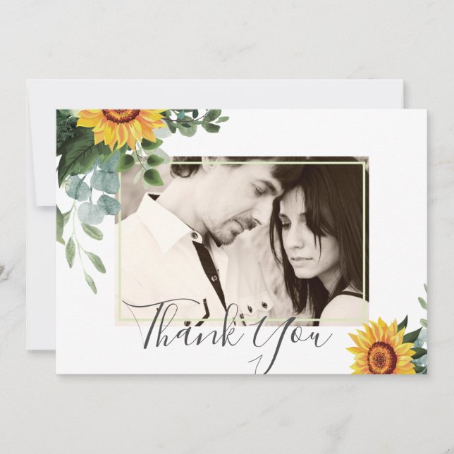 Rústicos Girassóis Eucalyptus Deixa Casamento (Frente)