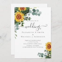 Rústicos Girassóis Eucalyptus Deixa Casamento