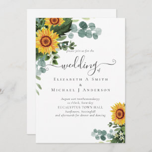 Rústicos Girassóis Eucalyptus Deixa Casamento