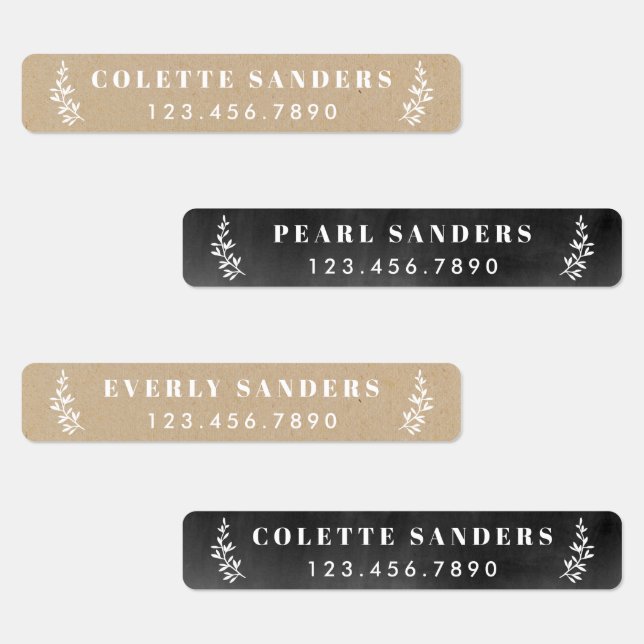 Rústicos Neutros Etiqueta à Prova d'Água (Grupo)